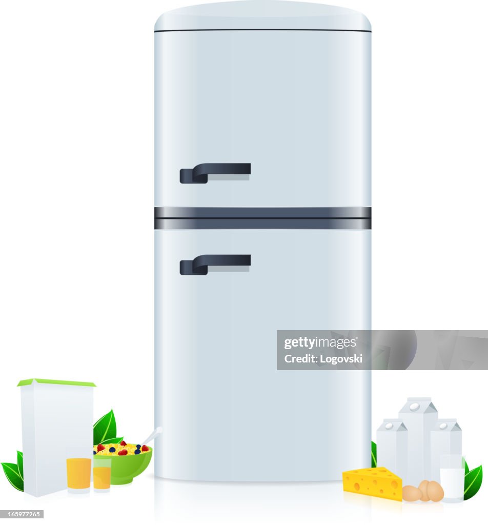 Refrigerador Pequeño Ilustración de stock - Getty Images