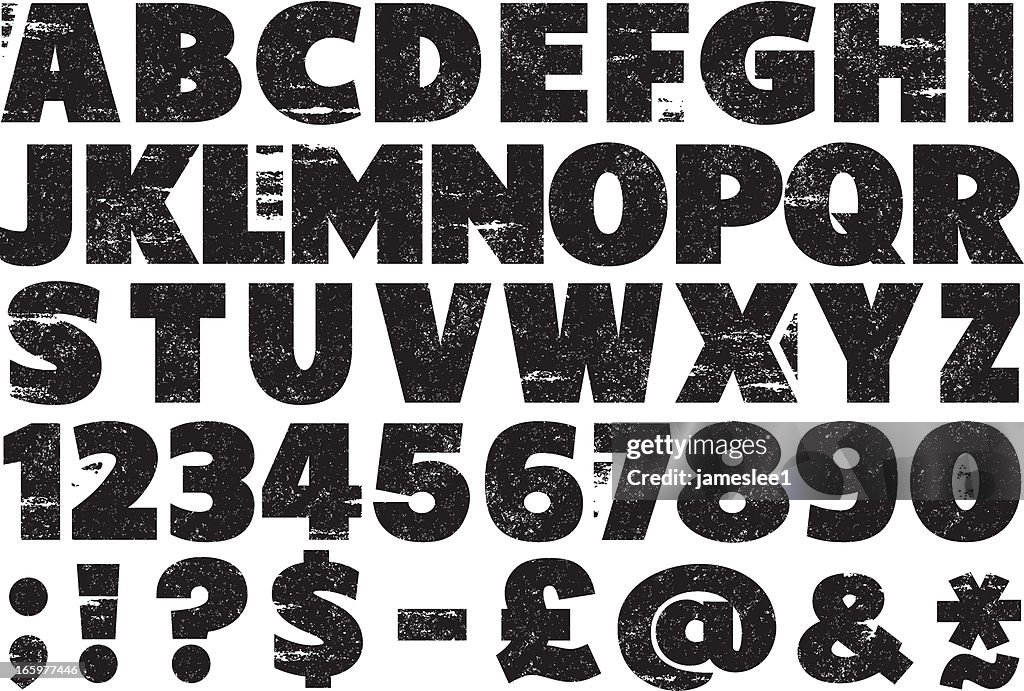 Rubber Stamp Alphabet