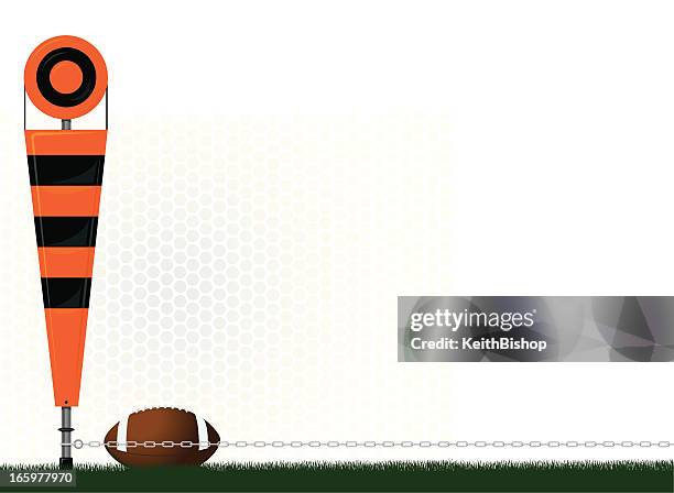 ilustraciones, imágenes clip art, dibujos animados e iconos de stock de jardín de fútbol y un cuarto de marcador - primer down fútbol americano