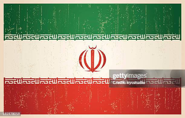 illustrations, cliparts, dessins animés et icônes de drapeau iranien de grunge et style vintage. - culture iranienne
