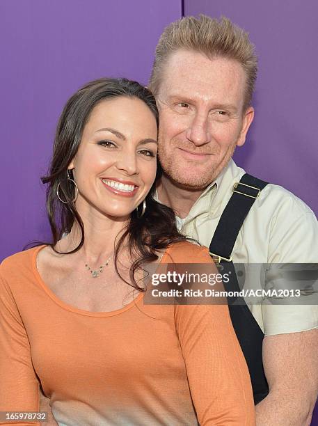 Singers Joey Feek and Rory Feek of Joey & Rory attend the 48th Annual Academy of Country Music Awards at the MGM Grand Garden Arena on April 7, 2013...