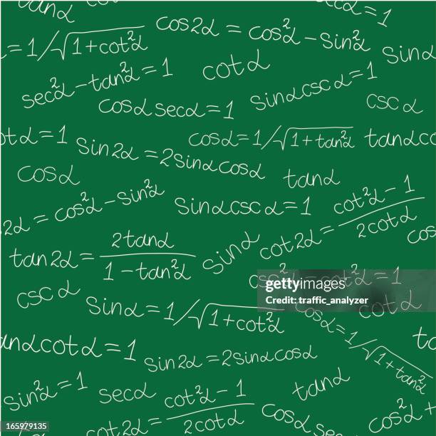 seamless math background - math professor stock illustrations