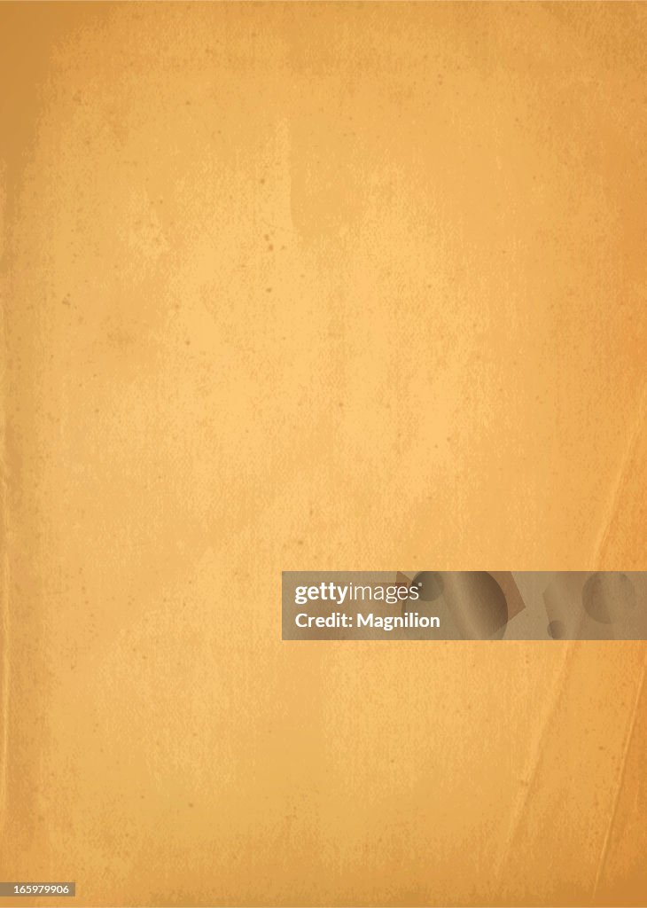 Old slightly rugged yellow paper