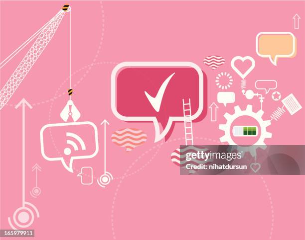 build a social community - crain communications building stock illustrations