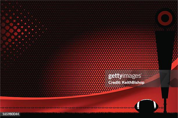 football yard marker background - fourth and one - first down american football stock illustrations