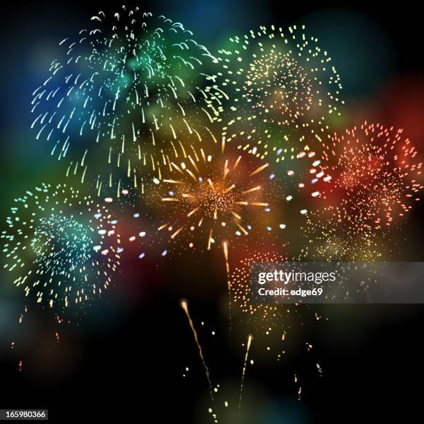 fireworks - fireworks vector stock illustrations