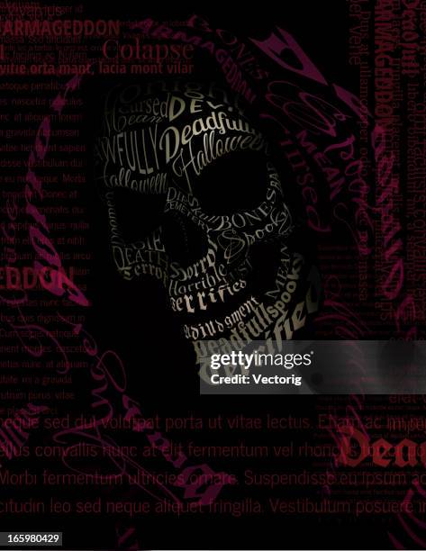 grim reaper text - grim reaper stock illustrations