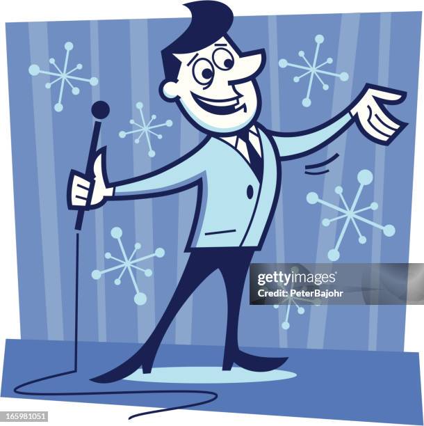 television host - 1960s cartoons stock illustrations