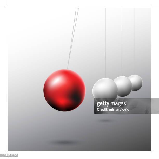 newton's cradle - empty swing stock illustrations