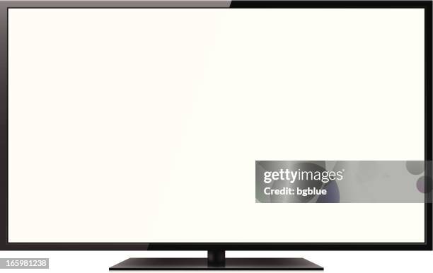 ilustraciones, imágenes clip art, dibujos animados e iconos de stock de televisor lcd de - pantalla