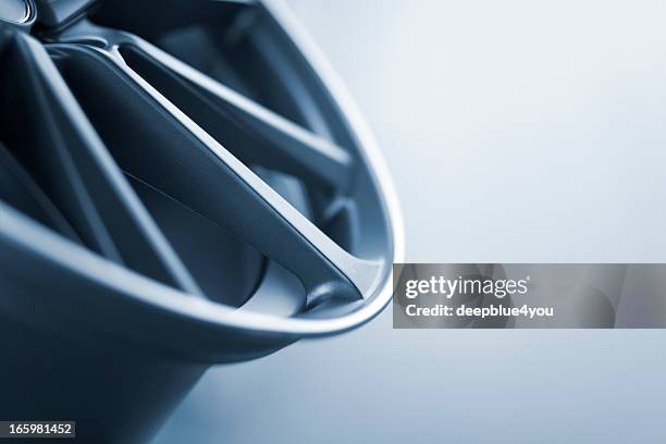 abstract part profil of a new car wheel rim - alloy wheel stockfoto's en -beelden