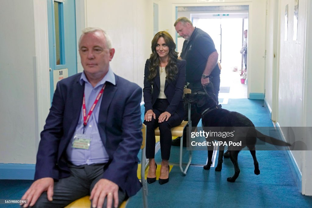 The Princess Of Wales Visits HMP High Down With The Forward Trust