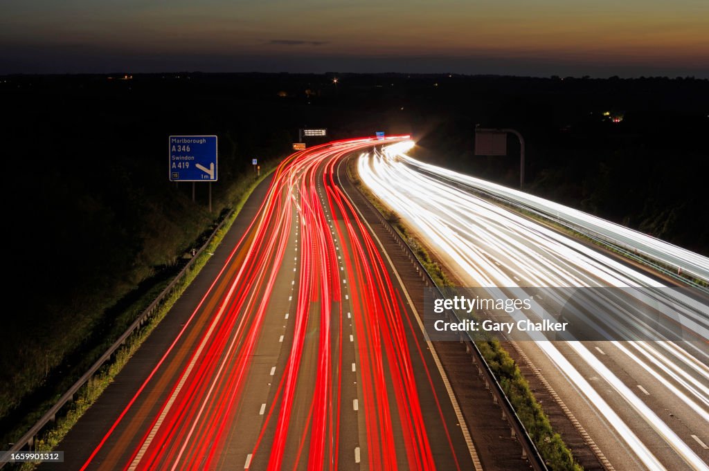 Night traffic.