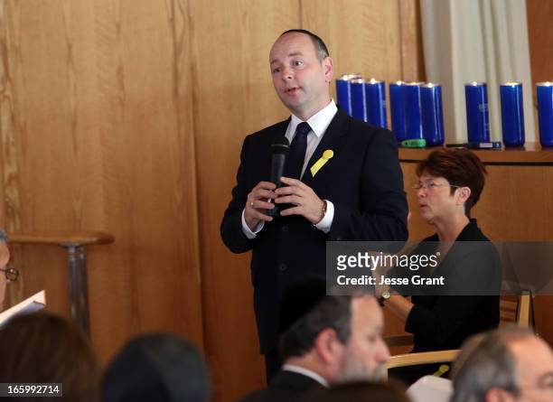 Executive Director USC Shoah Foundation/Founder of the UK Holocaust Centre Stephen D. Smith attends the Six Million Coins Initiative Launch for...