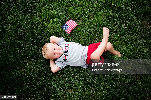 little american boy - american flag small stock pictures, royalty-free photos & images
