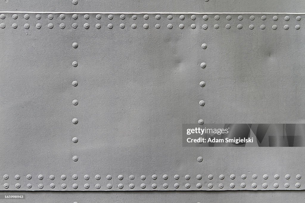 Old metal texture with rivets