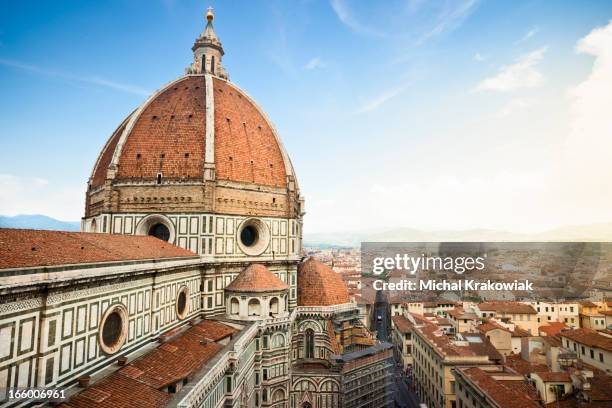 florence cathedral - piazza del duomo florence stockfoto's en -beelden
