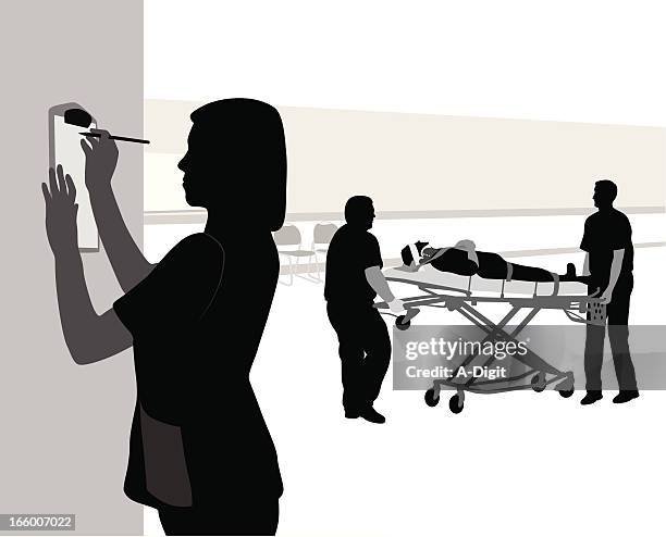 new patient - hospital clipboard stock illustrations
