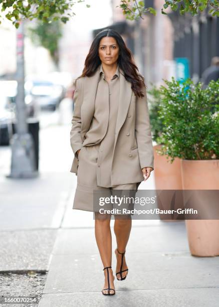 Camila Alves is seen on September 12, 2023 in New York City.