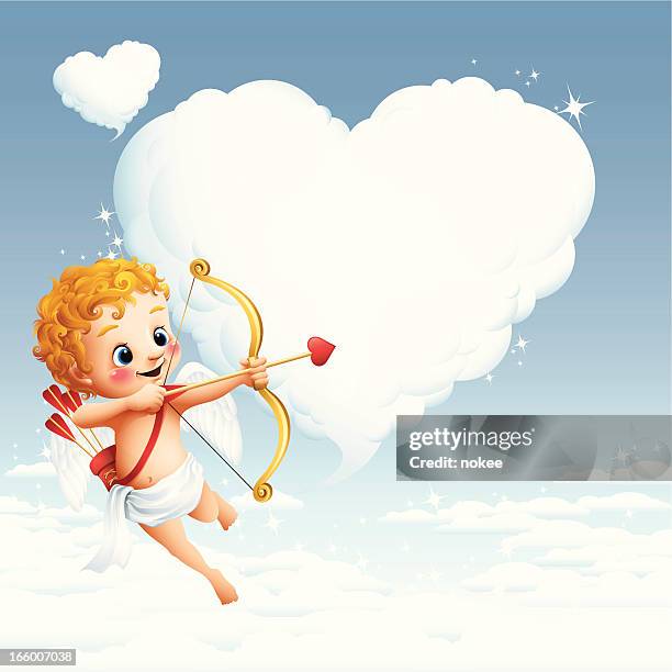 cupid - heart cloud - cupid 幅插畫檔、美工圖案、卡通及圖標