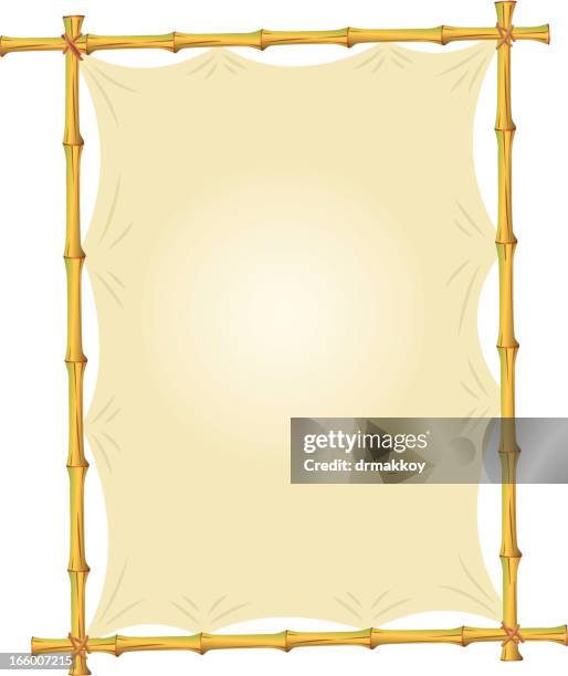 bamboo - bamboo frame stock illustrations