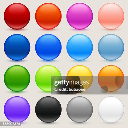 Round Multi Colored Sphere Buttons Collection Round Multi Colored Sphere Buttons Collection