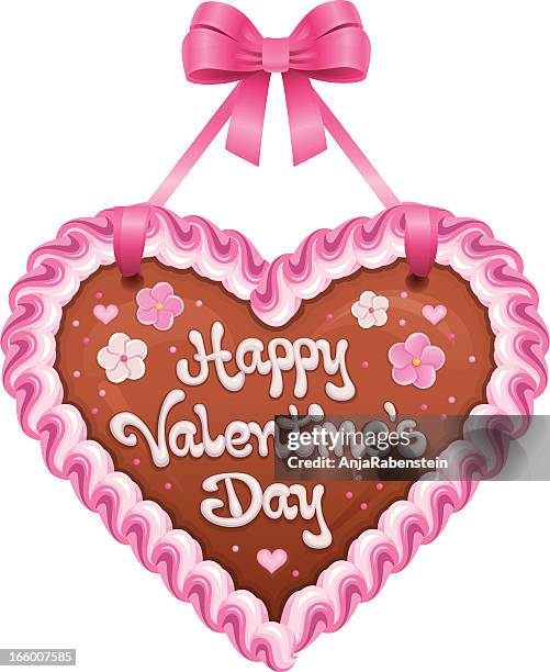 Valentines Day Heartshaped Cookie Gingerbread Heart Lebkuchenherz