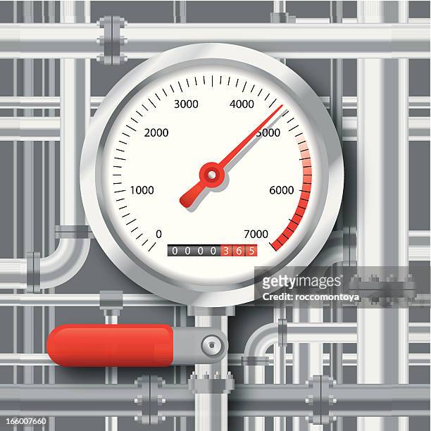 gauge - pressure gauge stock illustrations