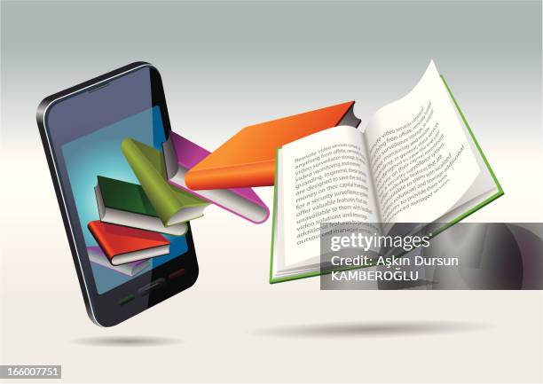 book - electronic dictionary stock illustrations