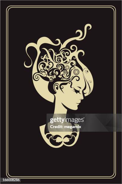 cancer. - head profile vector stock illustrations
