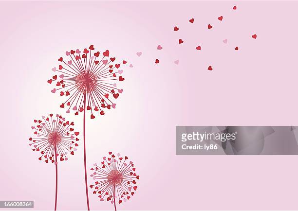 love wishes - dandelion stock illustrations