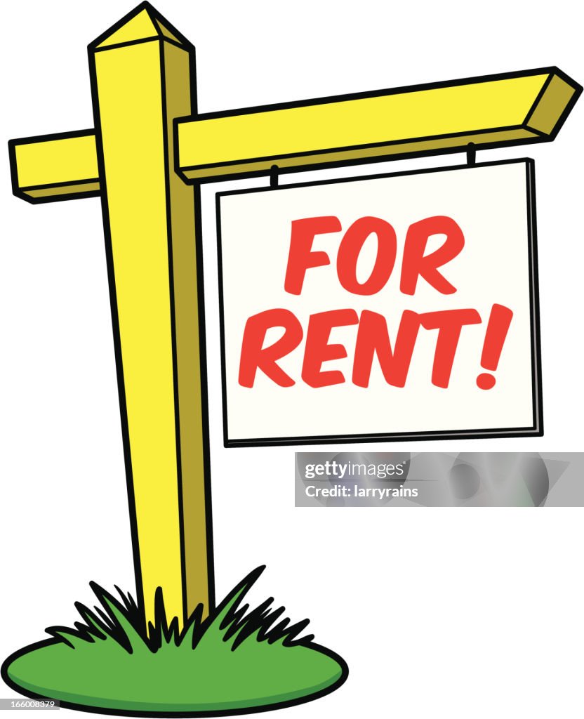 For Rent Clip For Rent High-Res Vector Graphic - Getty Images