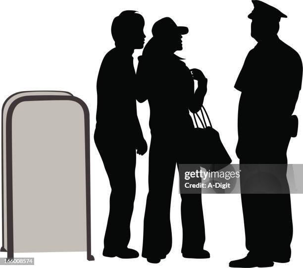 police matter - neighborhood crime watch stock illustrations