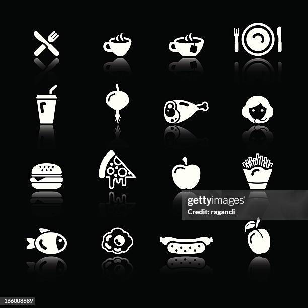 ilustrações de stock, clip art, desenhos animados e ícones de ícones de bebidas/comida & brancos simples - coffee take away cup simple