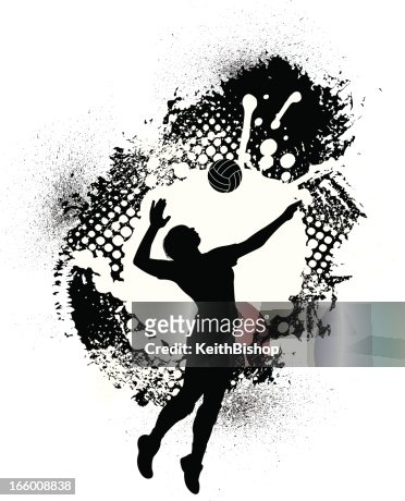 Volleyball Grunge Graphic Girls High-Res Vector Graphic - Getty Images
