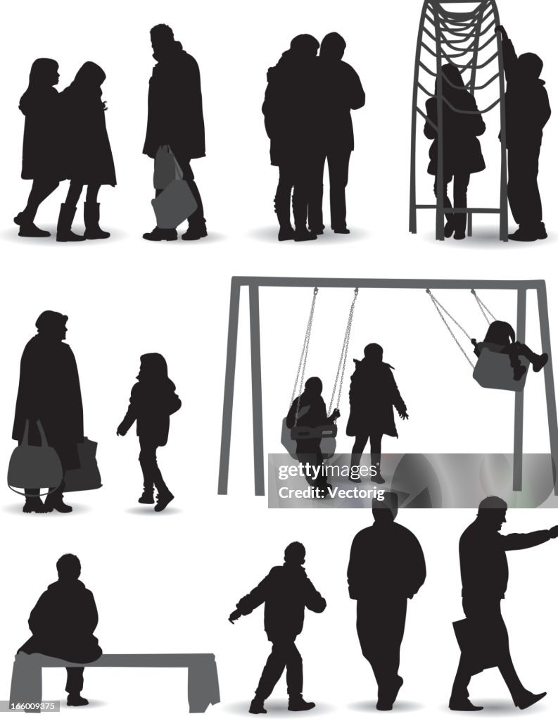 The playground silhouette