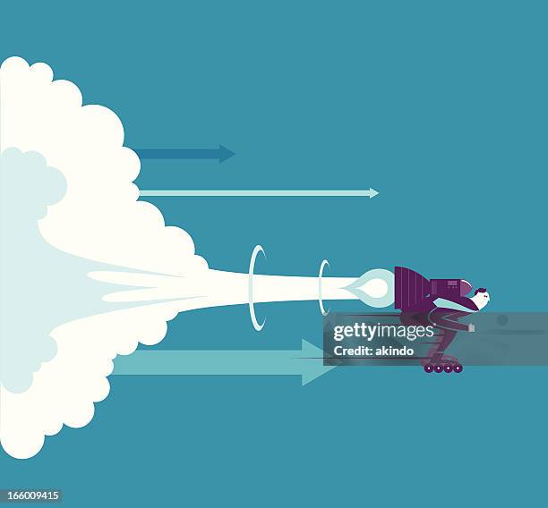 businessman launch - changing clothes stock illustrations