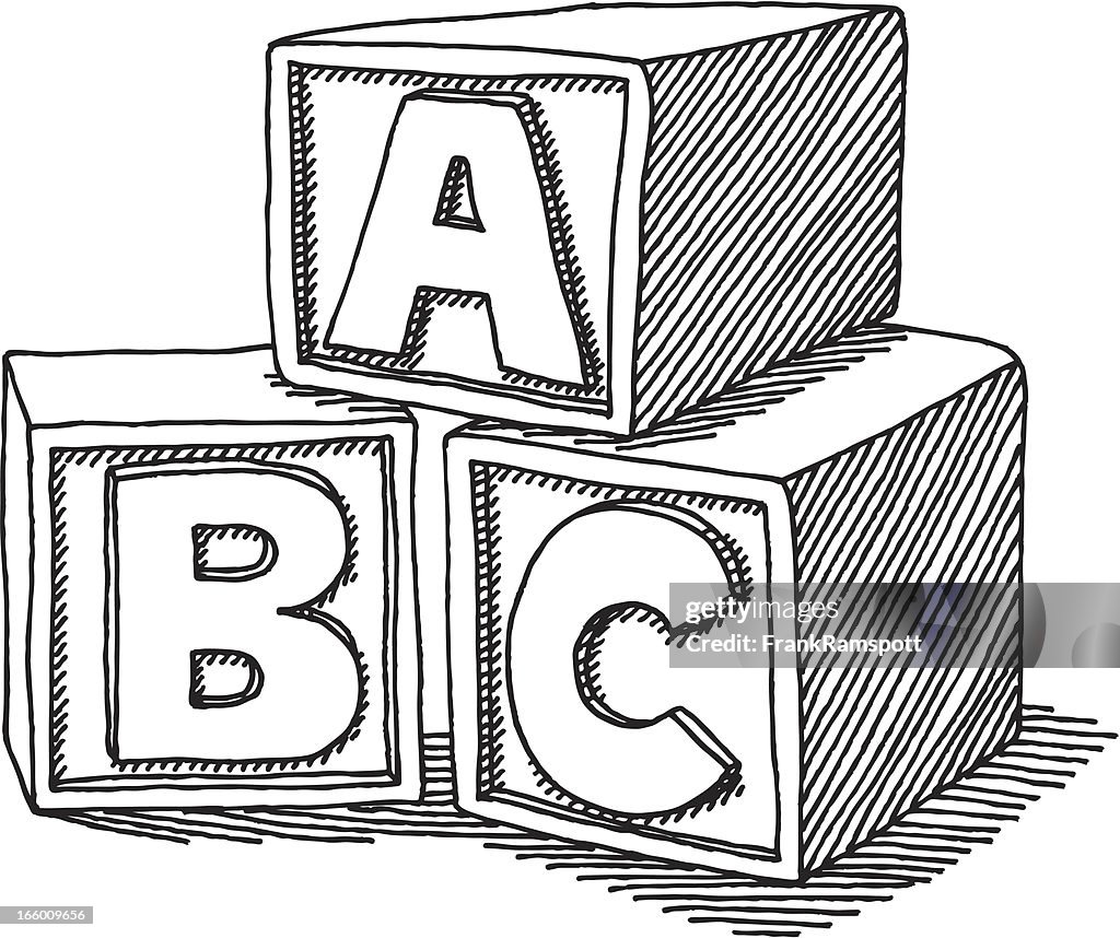 ABC pâtés de maison dessin l'enseignement
