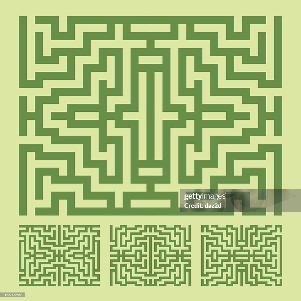 Labryrinth Pattern Green Labyrinth Pattern High-Res Vector Graphic - Getty Images