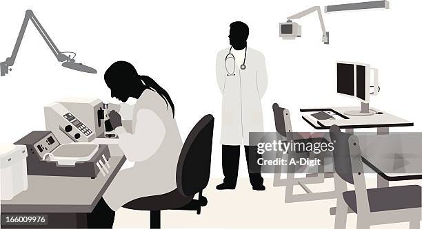 medical lab - lab technician stock illustrations