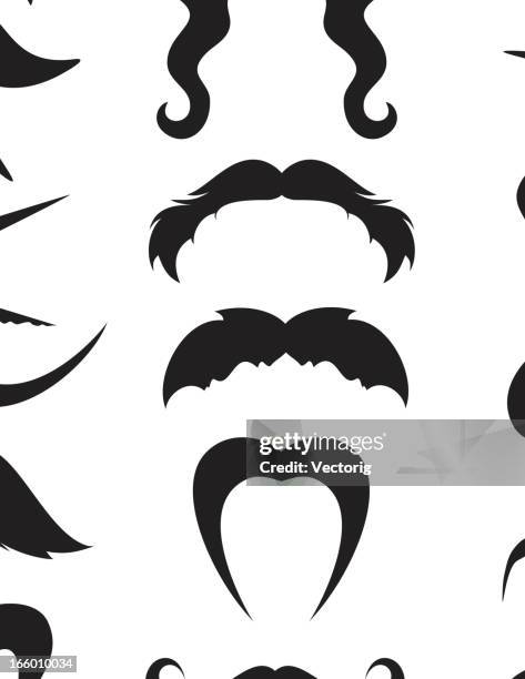 schnurrbart - movember stock-grafiken, -clipart, -cartoons und -symbole