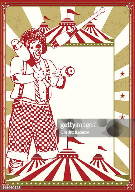 ilustrações de stock, clip art, desenhos animados e ícones de cartaz de circo - circus poster