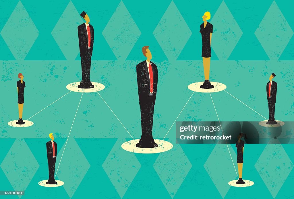 Image Of Connections Among Team Members High-Res Vector Graphic - Getty ...