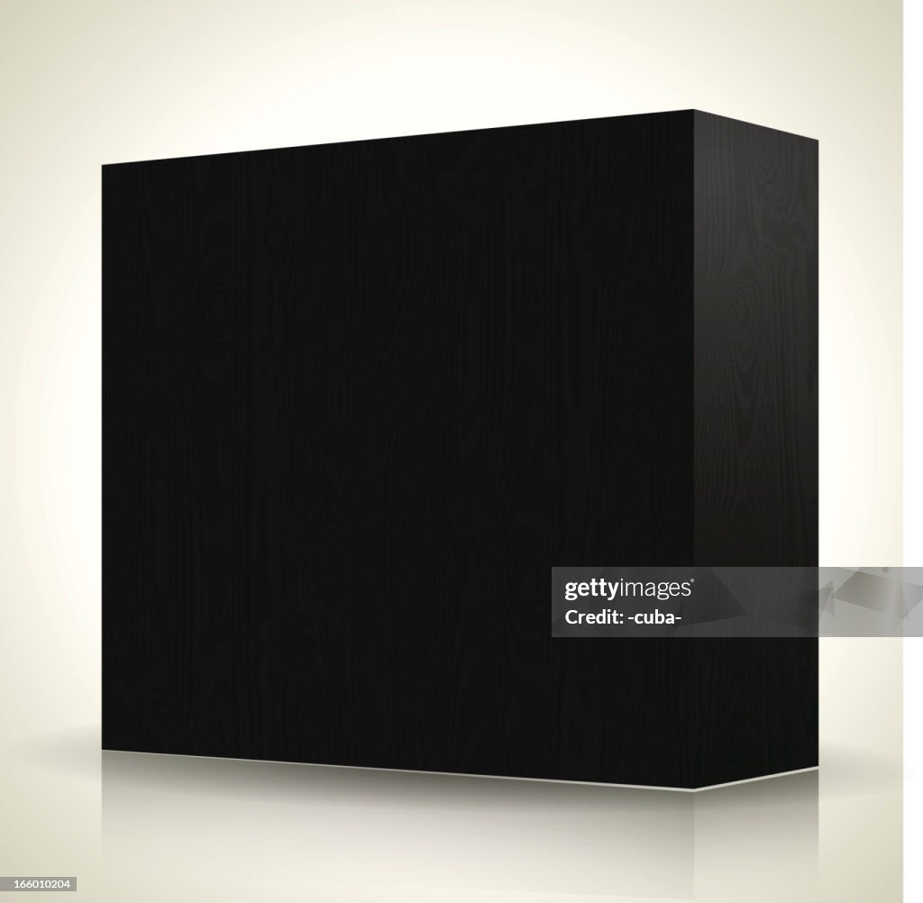 Cubo de madeira. Rosewood