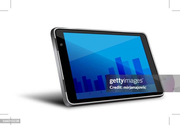 on-line chart - computer screen close up stock illustrations