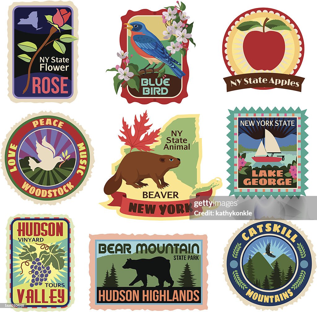 New York State travel stickers