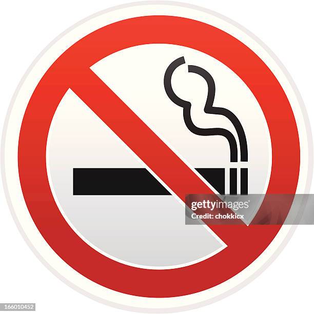 nichtraucher-warnschild - no smoking sign stock-grafiken, -clipart, -cartoons und -symbole