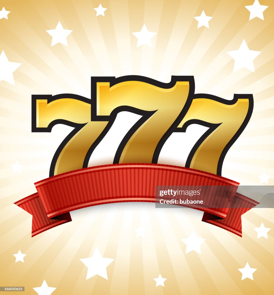 Casino Slot Machine Sevens com fita de fundo