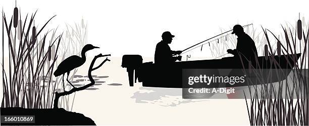 stockillustraties, clipart, cartoons en iconen met lake trout - swamp