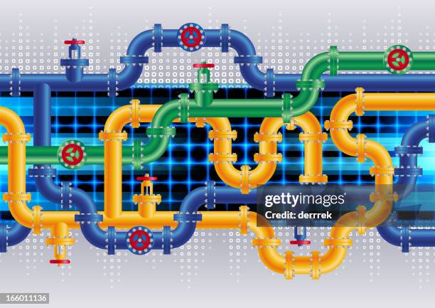 waterpipe - water treatment stock illustrations